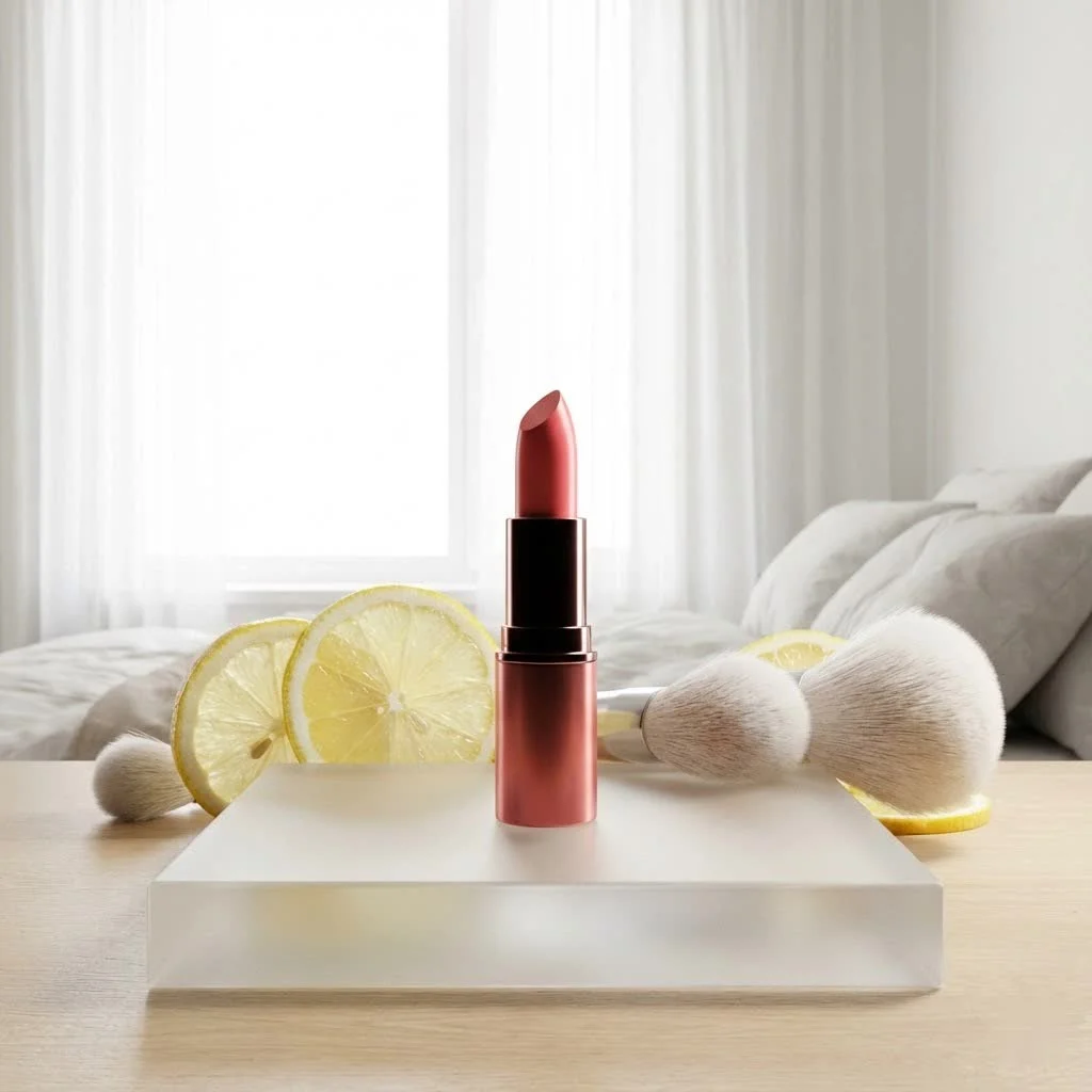 Woman applying red lipstick for a bold look