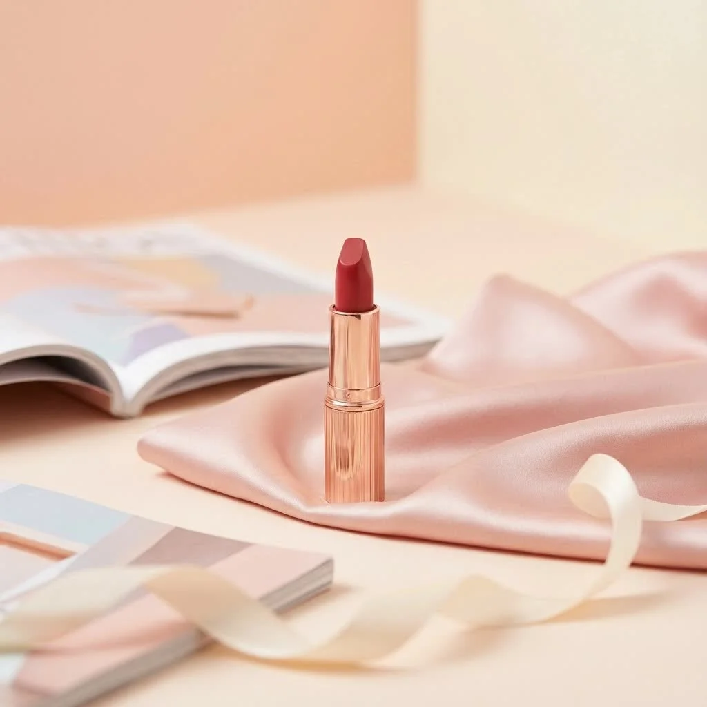 Charlotte Tilbury lipstick collection with various shades and finishes