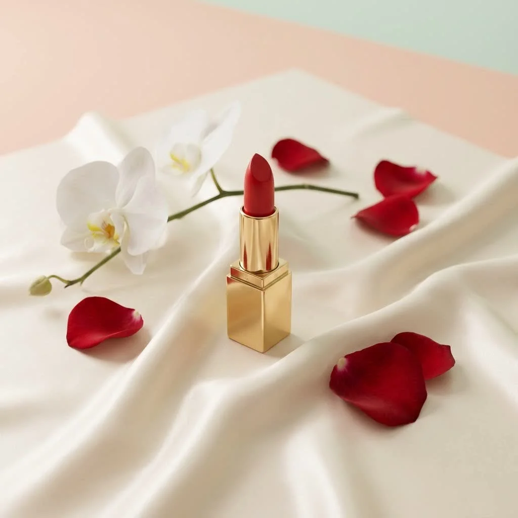 MAC Velvet Teddy lipstick tube and swatch