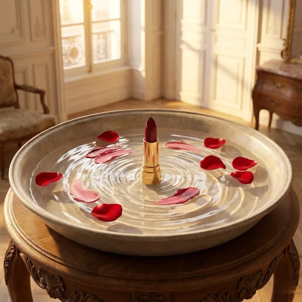 Dior lipstick in a luxurious gold case